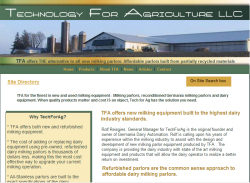 Dairy equipment from Tech For Ag